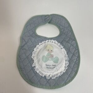 Precious Moments Baby's First Christmas Quilted Bib Gift